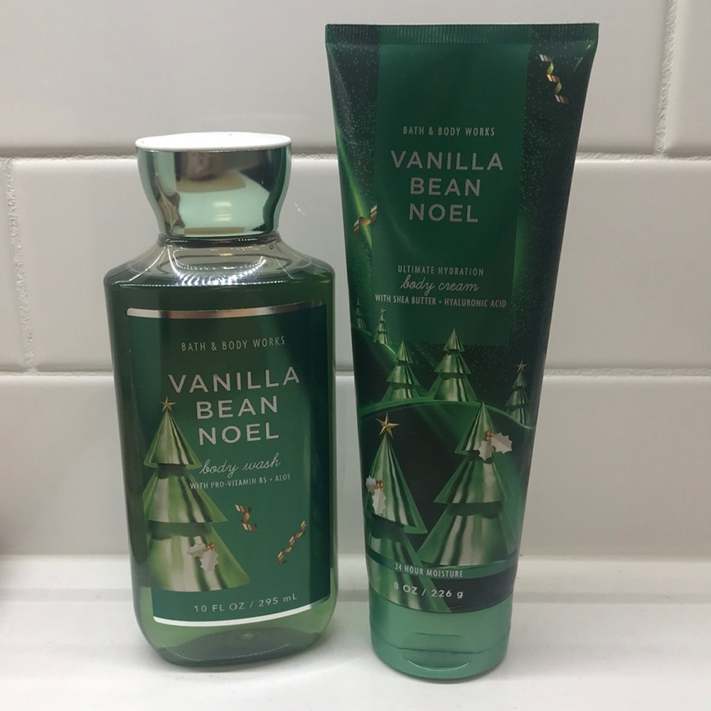 NWT! BBW Vanilla Bean Noel Body Wash & Body Cream